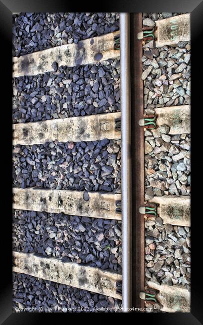 Railway Line Framed Print by Kevin Plunkett