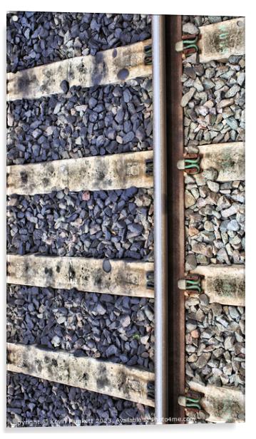 Railway Line Acrylic by Kevin Plunkett