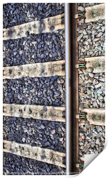 Railway Line Print by Kevin Plunkett