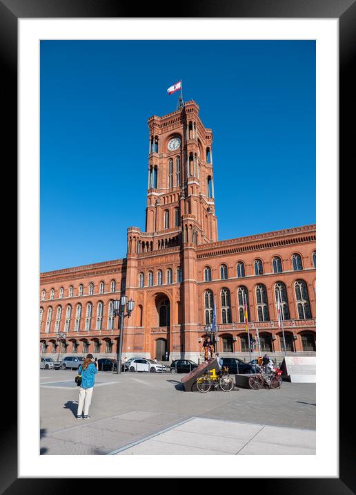 Rotes Rathaus Red City Hall In Berlin Framed Mounted Print by Artur Bogacki