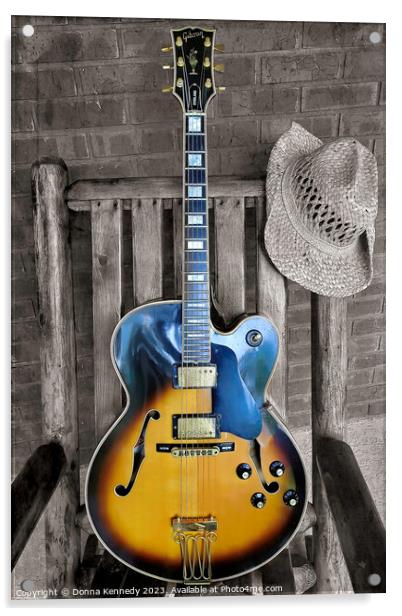 1960 Gibson Byrdland Acrylic by Donna Kennedy