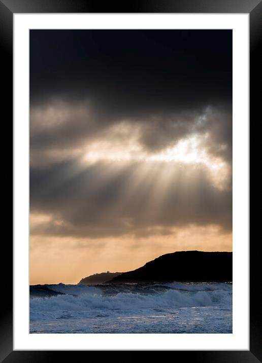 Sky and Sea Framed Mounted Print by Kevin Howchin