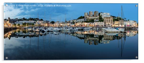 Torquay Harbour reflections Acrylic by Katie McGuinness