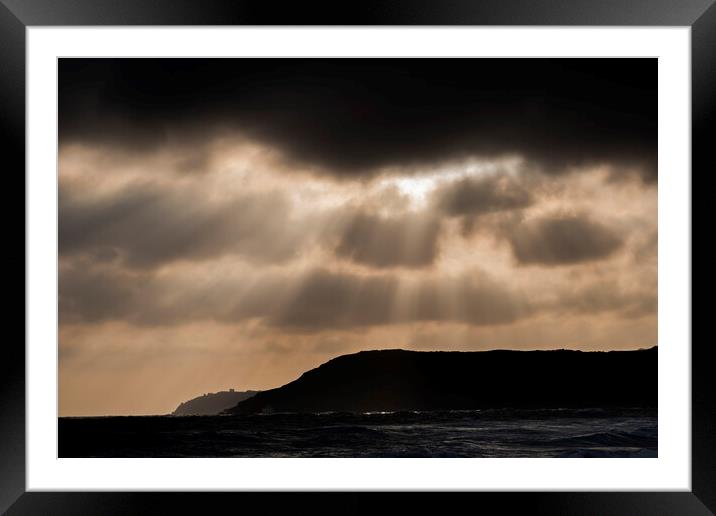 Sky and Sea Framed Mounted Print by Kevin Howchin