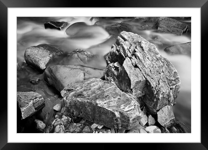Mountain Stream Framed Mounted Print by Kevin Howchin