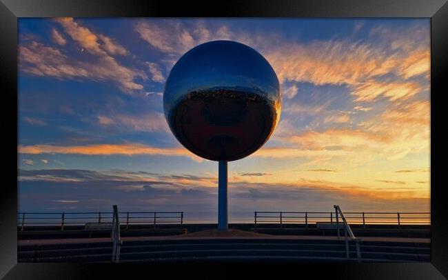 Mirror Ball Blackpool Framed Print by Michele Davis