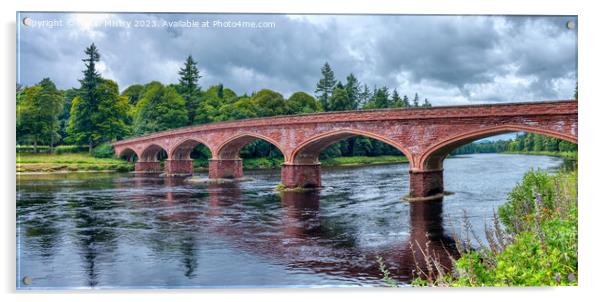 Kinclaven Bridge, at Meikleour, Perthshire Acrylic by Navin Mistry