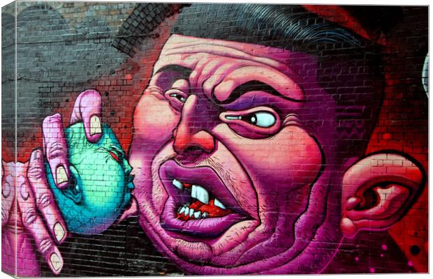 Vibrant Street Artistry in Birmingham's Digbeth Canvas Print by Andy Evans Photos