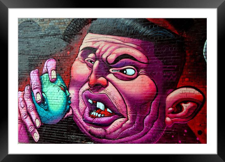Vibrant Street Artistry in Birmingham's Digbeth Framed Mounted Print by Andy Evans Photos