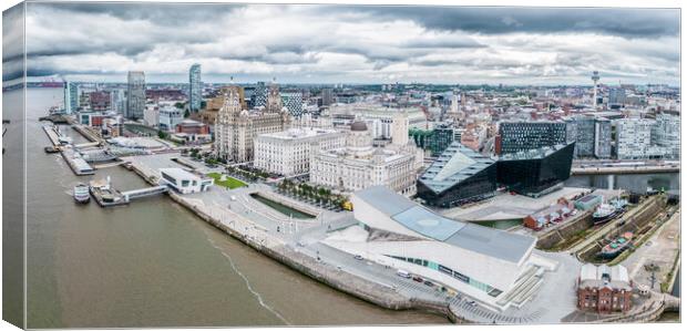 Liverpool Waterfront Canvas Print by Apollo Aerial Photography