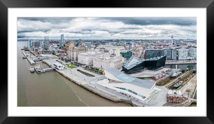 Liverpool Waterfront Framed Mounted Print by Apollo Aerial Photography