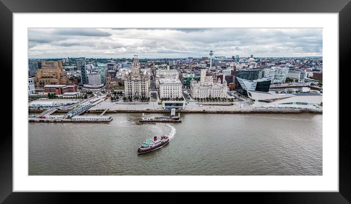 Liverpool Waterfront Framed Mounted Print by Apollo Aerial Photography
