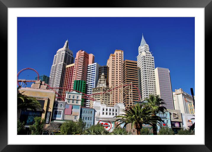 Glistening Playground, Las Vegas' Finest Framed Mounted Print by Andy Evans Photos