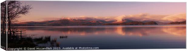 Serene Loch Lomond Panorama Canvas Print by David Mccandlish