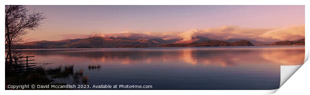 Serene Loch Lomond Panorama Print by David Mccandlish