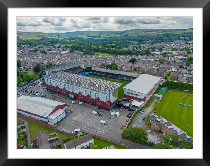 Turf Moor Burnley FC Framed Mounted Print by Apollo Aerial Photography