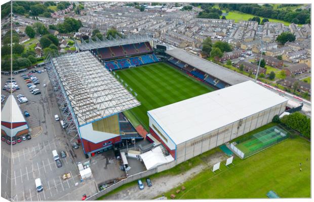 Turf Moor Burnley FC Canvas Print by Apollo Aerial Photography