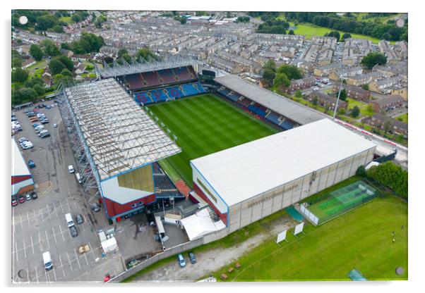 Turf Moor Burnley FC Acrylic by Apollo Aerial Photography