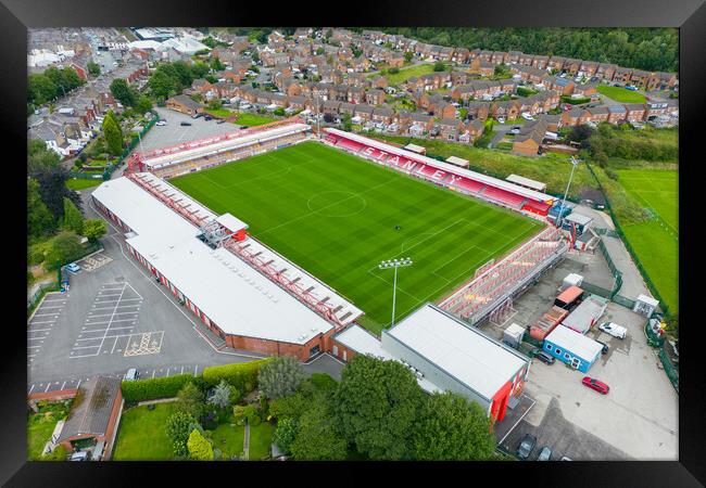 Accrington Stanley FC Framed Print by Apollo Aerial Photography