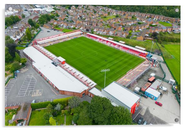 Accrington Stanley FC Acrylic by Apollo Aerial Photography