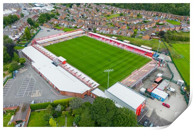 Accrington Stanley FC Print by Apollo Aerial Photography