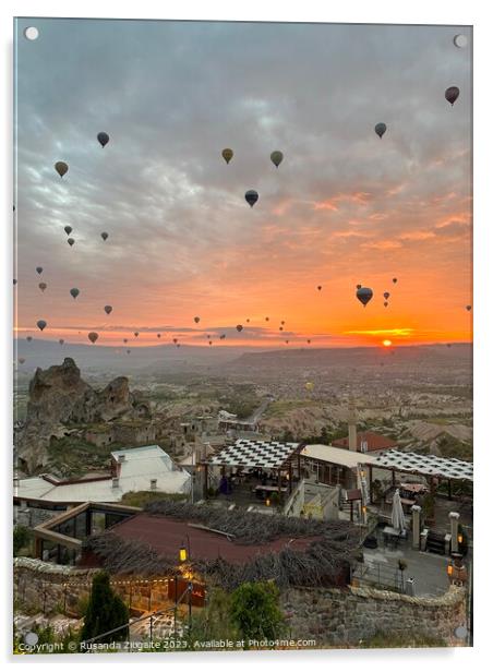 Morning in Cappadocia Acrylic by Rusanda Ziogaite