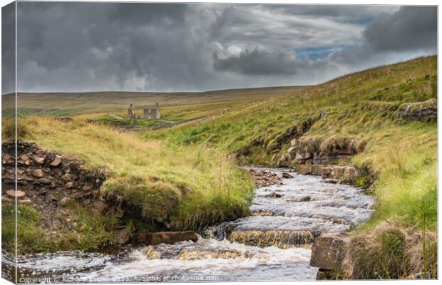 Flushiemere Beck, Teesdale Canvas Print by Richard Laidler