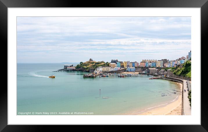 Tenby Harbour Framed Mounted Print by Mark Poley