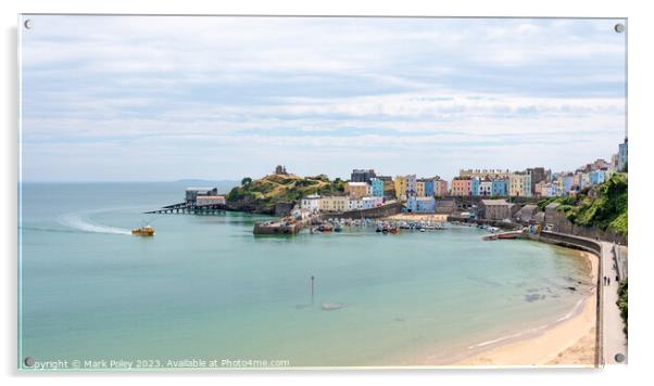 Tenby Harbour Acrylic by Mark Poley