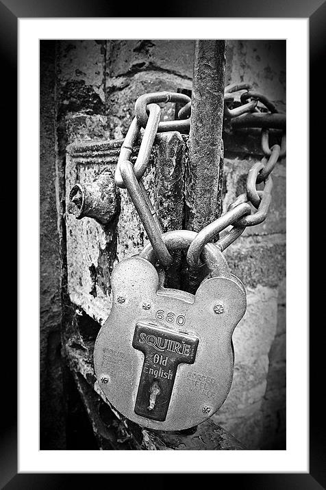 Locked Framed Mounted Print by Mark Pritchard