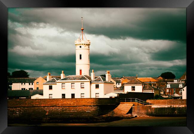 The Signal Tower at Arbroath in Scotland Framed Print by DAVID FRANCIS