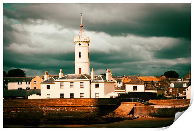 The Signal Tower at Arbroath in Scotland Print by DAVID FRANCIS