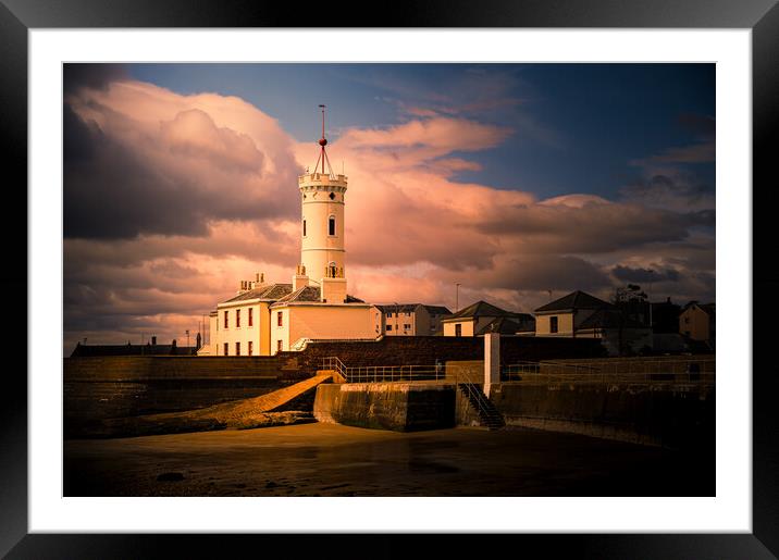 The Signal Tower at Arbroath in Scotland Framed Mounted Print by DAVID FRANCIS
