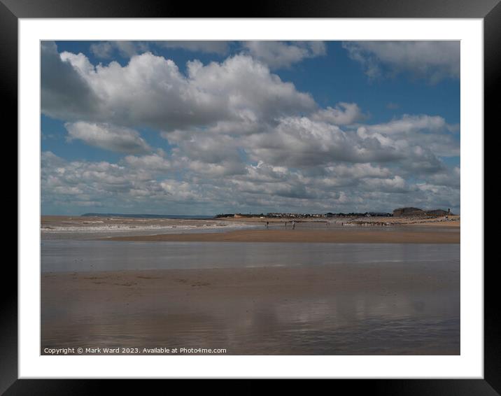 The Sands of St Leonards toward Bexhill. Framed Mounted Print by Mark Ward