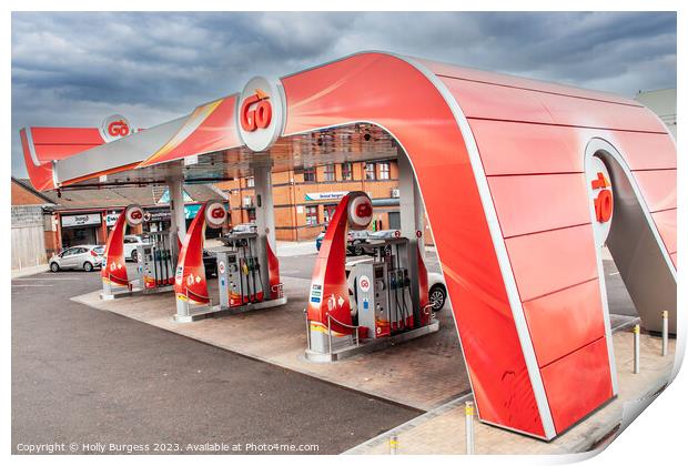 Belfast Fuel Station Revamp Print by Holly Burgess
