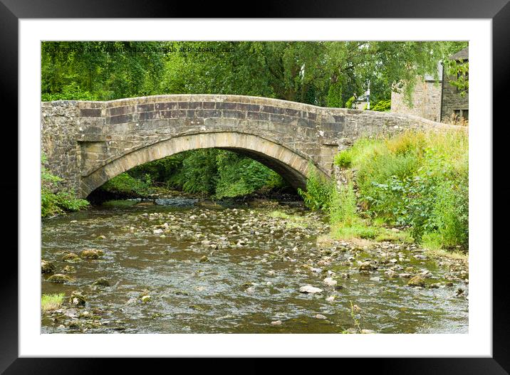 Arched Road bridge into Clapham Yorkshire Dales Framed Mounted Print by Nick Jenkins