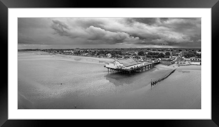 Cleethorpes Pier Panorama Framed Mounted Print by Apollo Aerial Photography
