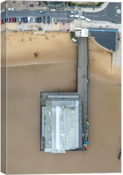 Cleethorpes Pier from Above Canvas Print by Apollo Aerial Photography