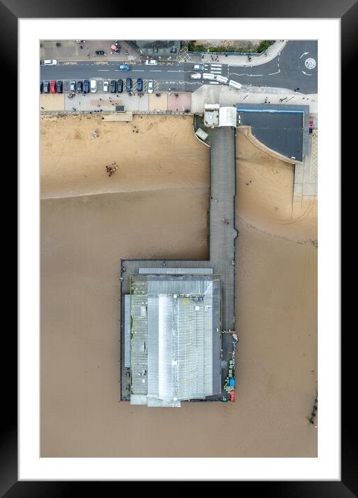 Cleethorpes Pier from Above Framed Mounted Print by Apollo Aerial Photography