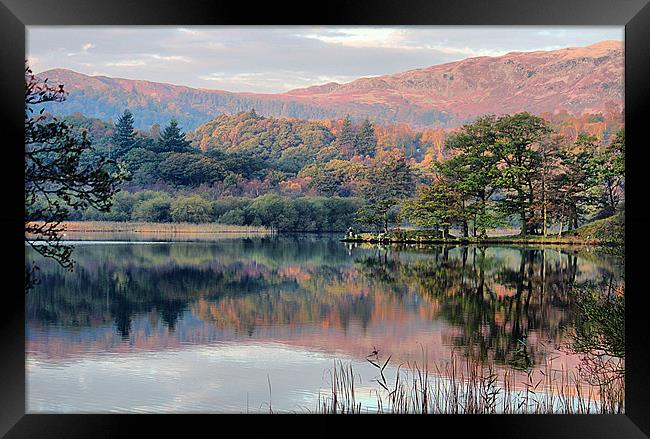 Early Morning Rydal Water. Framed Print by Irene Burdell