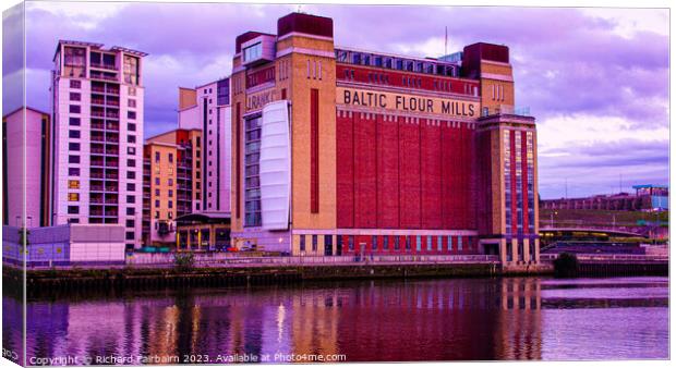 Baltic Flour Mill Canvas Print by Richard Fairbairn