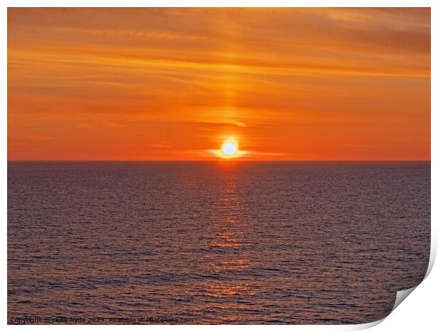 Arctic Sunset Print by chris hyde