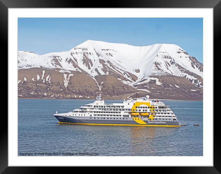 Quark Expeditions Framed Mounted Print by chris hyde