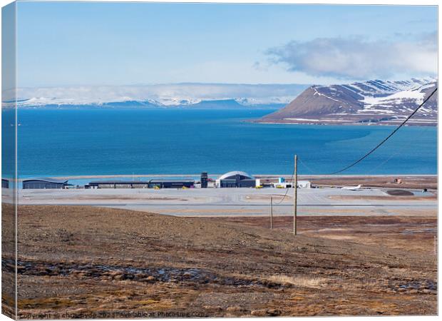 Svalbard Airport Canvas Print by chris hyde
