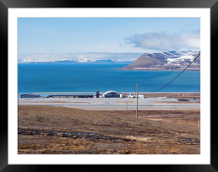 Svalbard Airport Framed Mounted Print by chris hyde