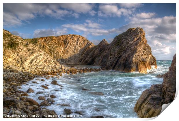 Stair Hole Dorset Print by Chris Frost