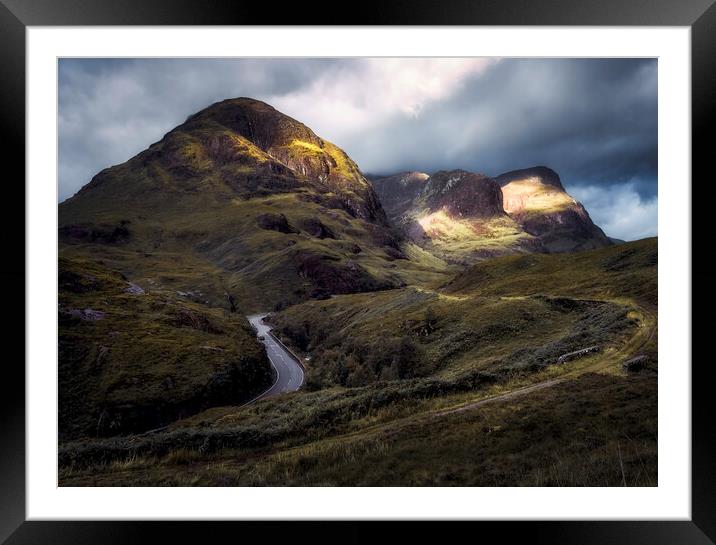 The Three Sisters of Glencoe Framed Mounted Print by Anthony McGeever