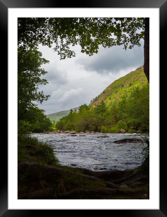 Glasyln River, North Wales, United Kingdom, UK Framed Mounted Print by Michaela Gainey
