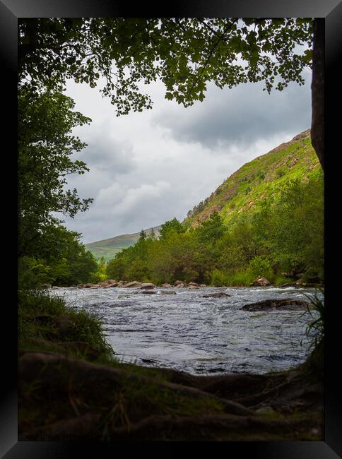 Glasyln River, North Wales, United Kingdom, UK Framed Print by Michaela Gainey