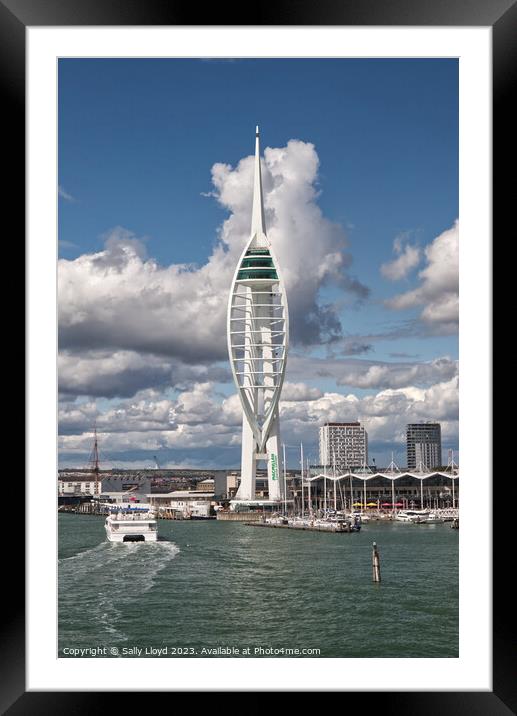 Portrait photograph of the Spinnaker in Portsmouth Framed Mounted Print by Sally Lloyd